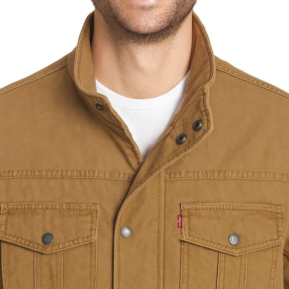 Levi's Men's Cotton Jacket Brown - Picture 6 of 7